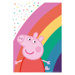 Τσάντες Δώρου Χαρτ.Peppa Pig 23.4 x 16.2 εκ / 8 τεμ | Ροζ Μπαλόνι