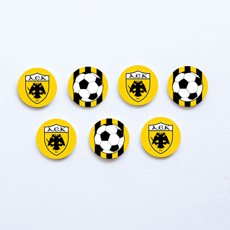Ξύλινες Κονκάρδες ΑΕΚ / 8τμχ