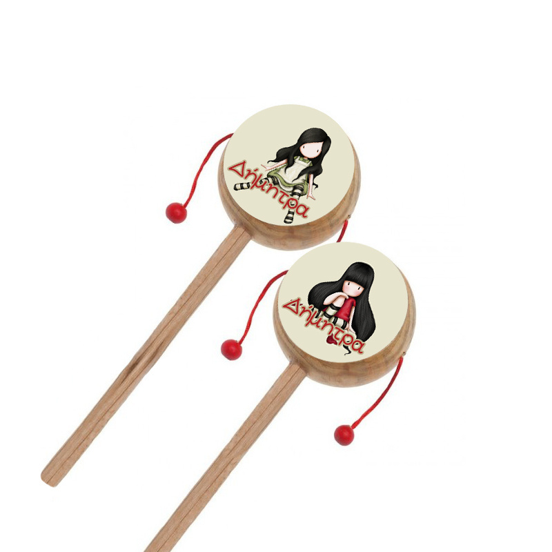 Ξύλινο Τυμπανάκι με όνομα Santoro