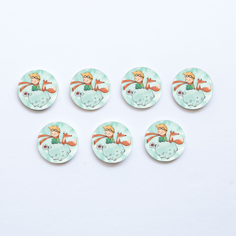 Ξύλινες Κονκάρδες Ο Μικρός Πρίγκιπας / 8τμχ