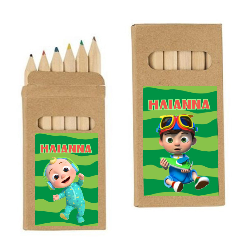 Ξυλομπογιές Cocomelon με όνομα