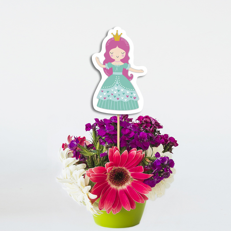 Διακοσμητικό Topper Πριγκίπισσα χάρτινο 20cm