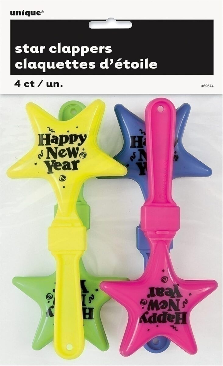 Παιχνίδια New Years Clappers - ασορτί Neon / 4 τμχ