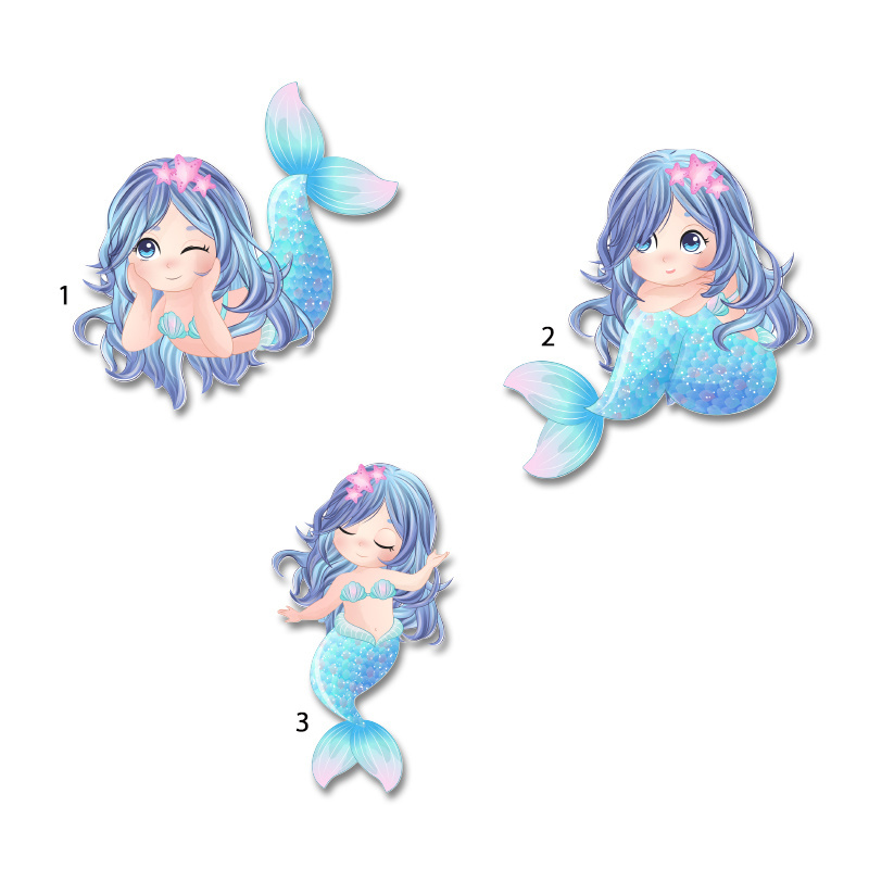 Διακοσμητική φιγούρα Γοργόνα 10cm Ξύλινη/1τμχ