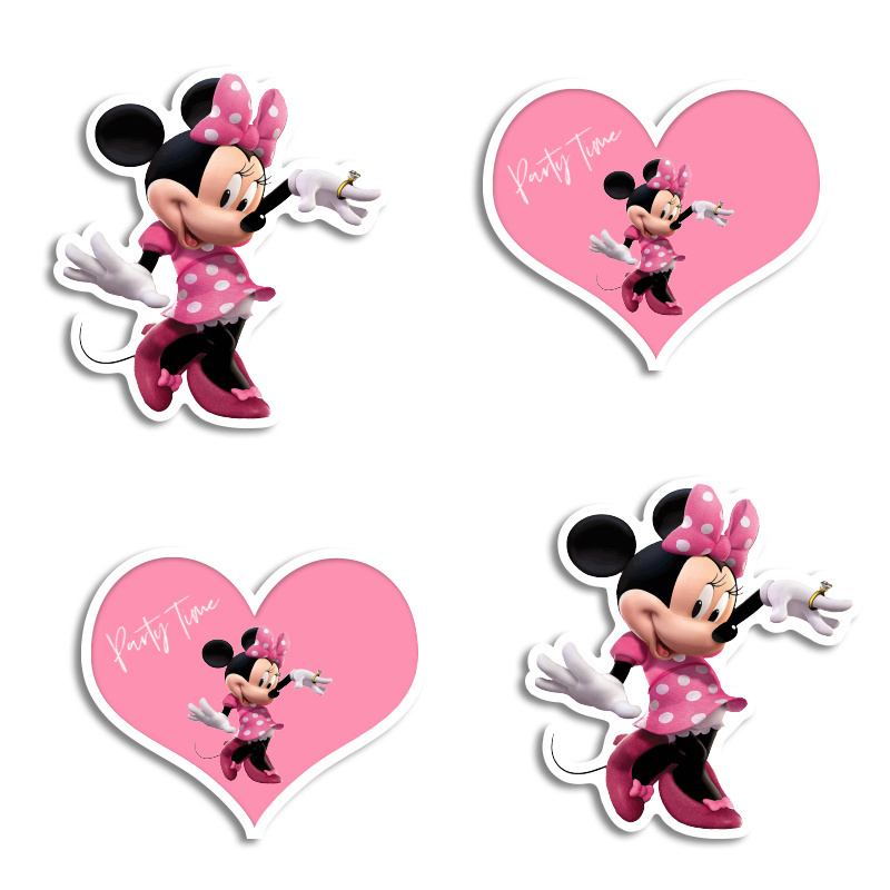 Αυτοκόλλητα Minnie 10cm / 8τμχ