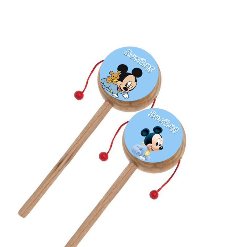 Ξύλινο Τυμπανάκι με όνομα Baby Mickey