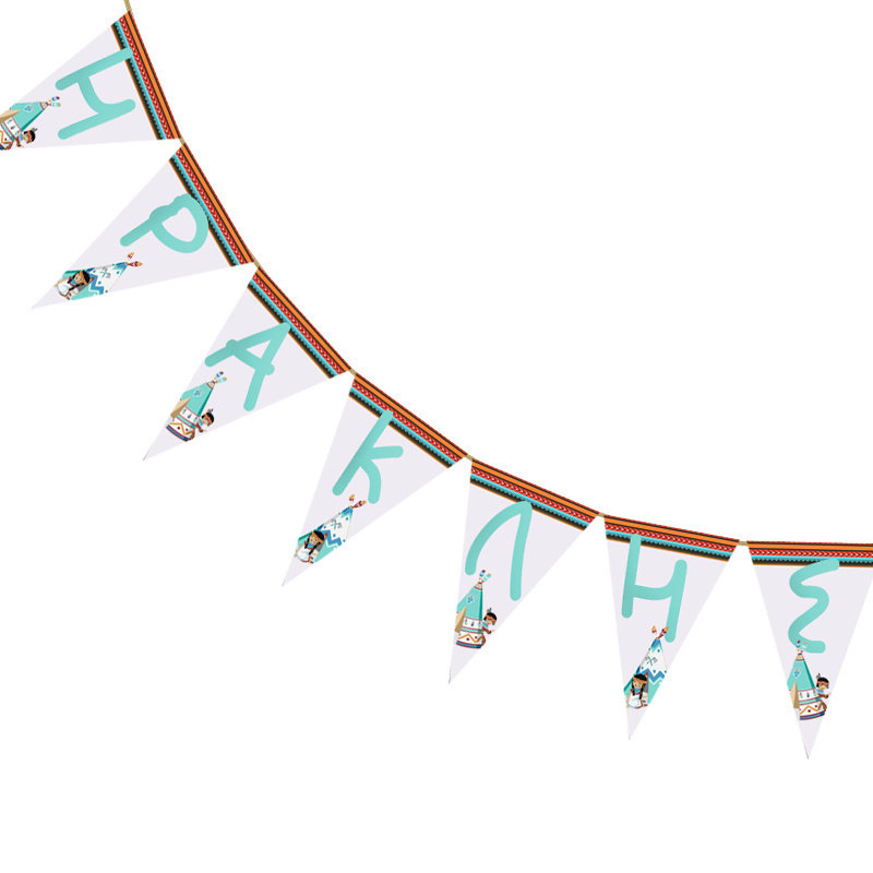 Σημαιάκια με όνομα Ινδιάνος τρίγωνα