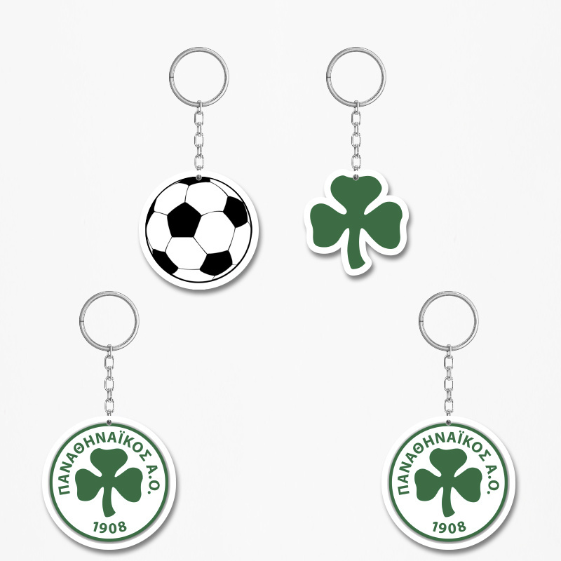 Ξύλινα Μπρελόκ Παναθηναϊκός 5cm/ 4τμχ