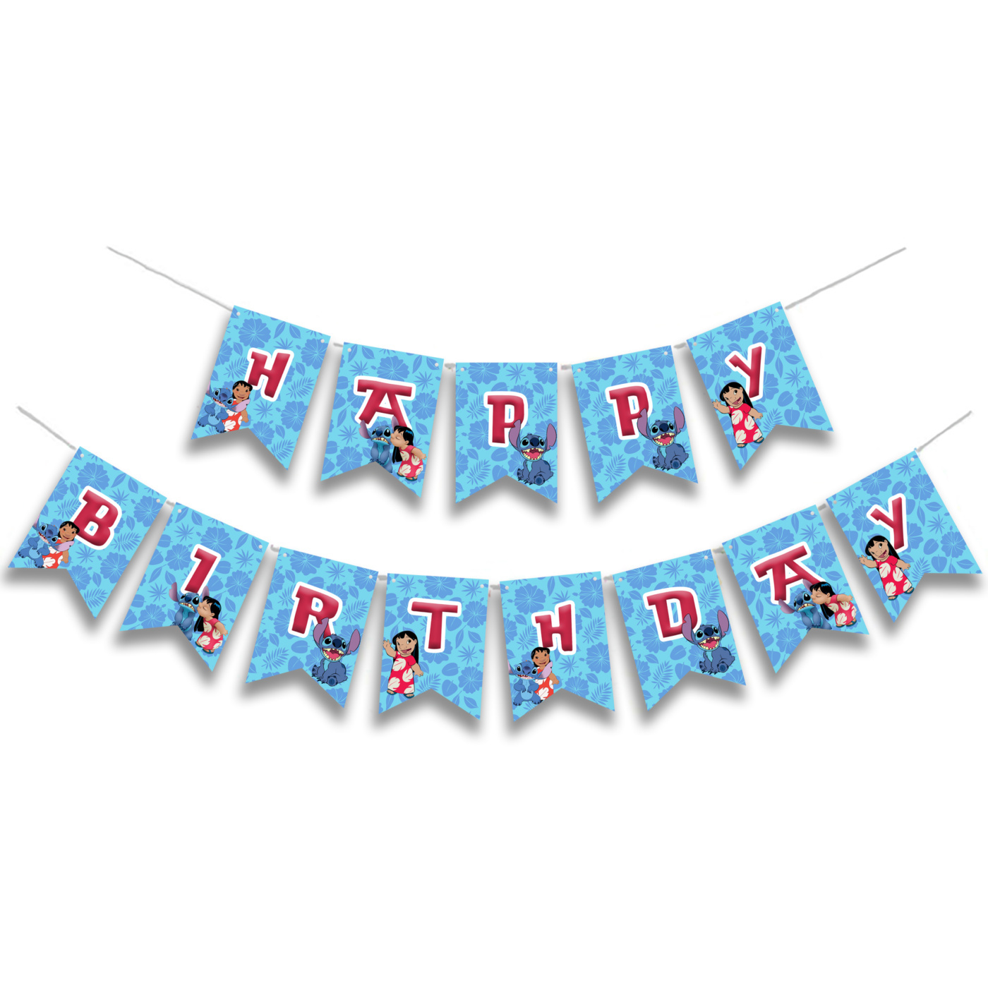 Γιρλάντα Γράμματα Lilo & Stitch Happy Birthday