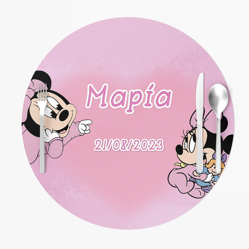 Σουπλά Χάρτινα στρογγυλά Baby Minnie 27cm