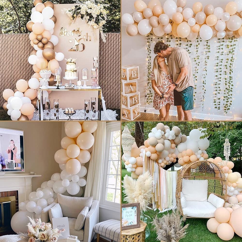 DIY Γιρλάντα White Apricot / 107 Μπαλόνια - Image 3