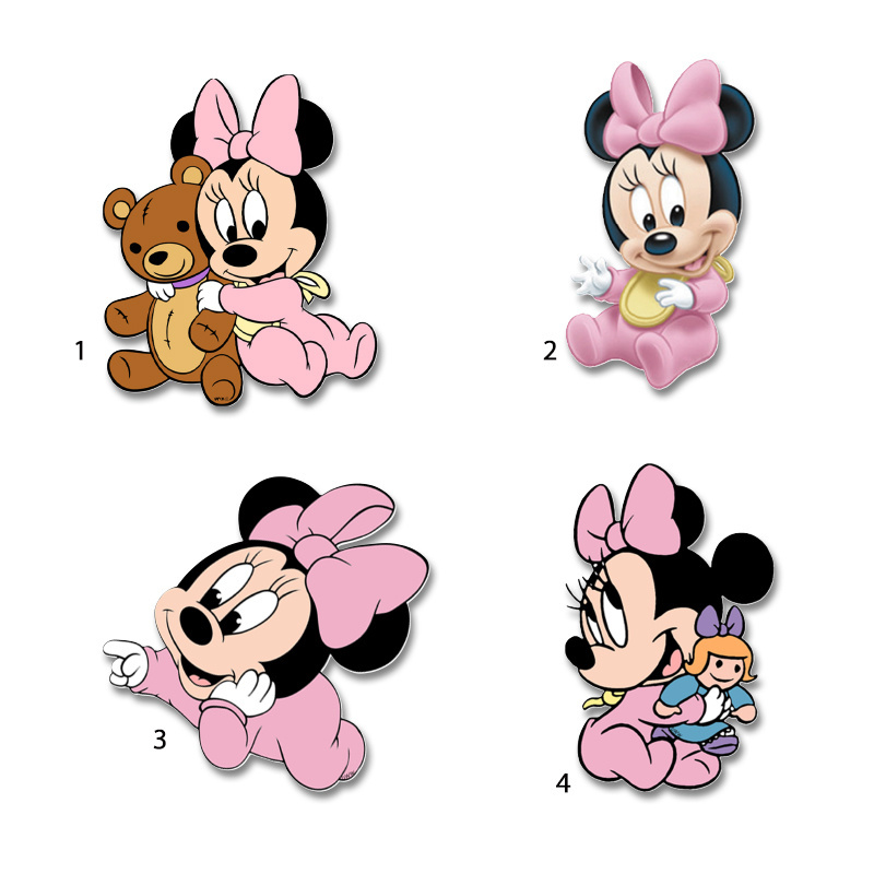 Διακοσμητική φιγούρα Baby Minnie 10cm Ξύλινη/1τμχ