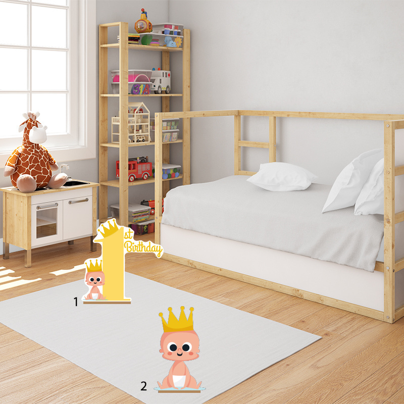 Διακοσμητική φιγούρα 1st Birthday Boy 50cm Ξύλινη με βάση/1 τμχ