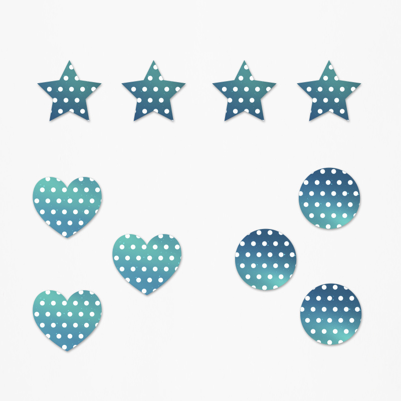 Ξύλινα διακοσμητικά K-Pop Demon Hunters Pattern mix/ 10τμχ(2cm)