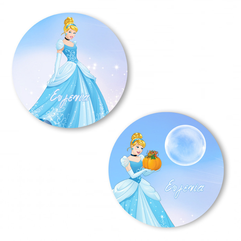 Αυτοκόλλητα με όνομα Σταχτοπούτα / 2τμχ