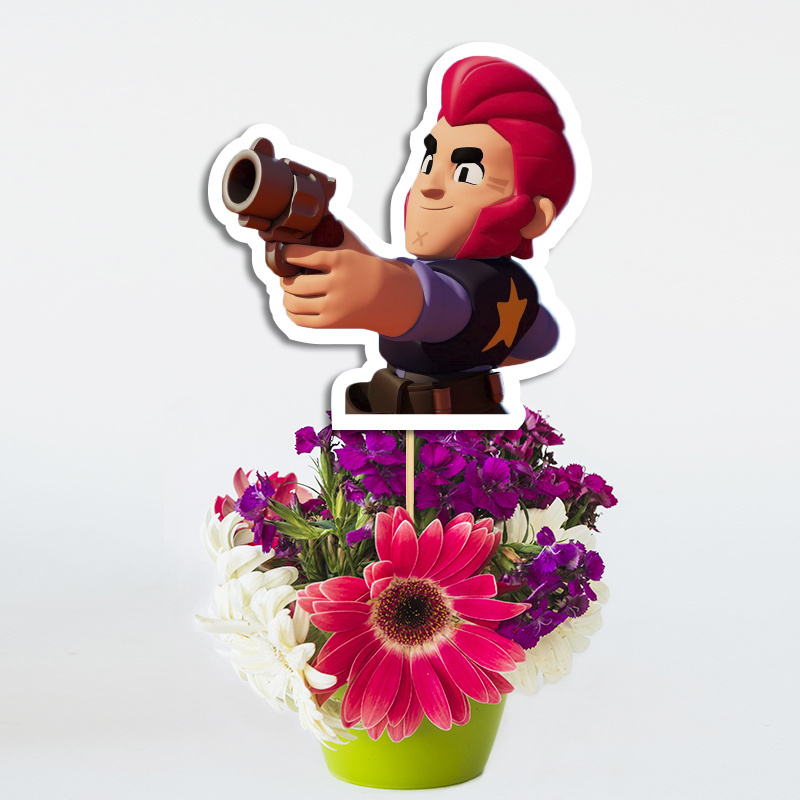 Topper Διακοσμητικό Brawl Stars χάρτινο/ 20cm