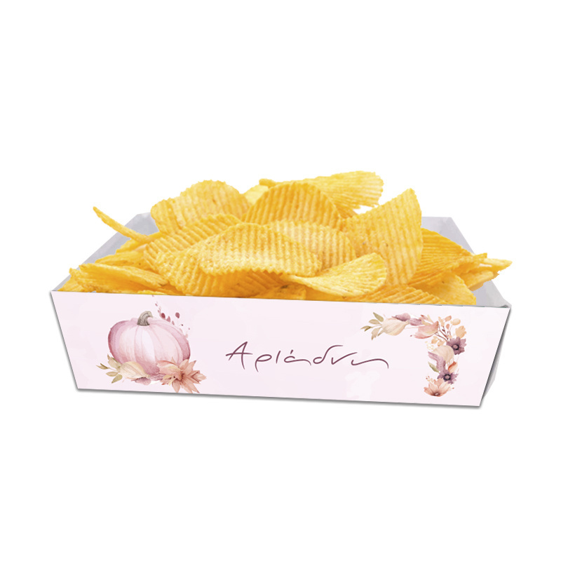 Κουτάκια για πατατάκια Κολοκύθα με όνομα 8τμχ/ 15cmx10cmx4cm