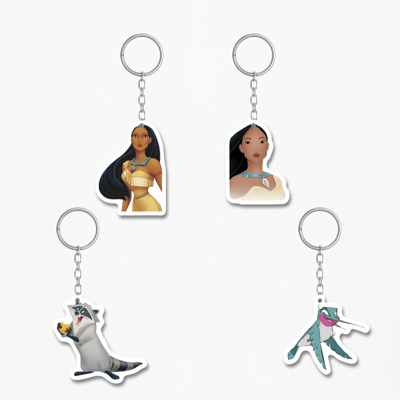 Ξύλινα Μπρελόκ Pocachontas 5cm/ 4τμχ