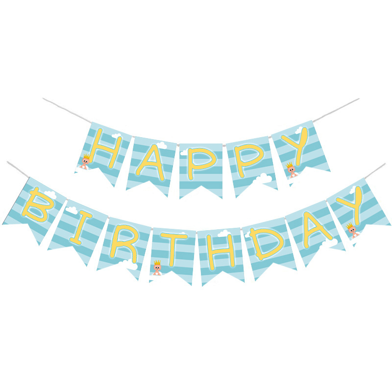 Γιρλάντα Γράμματα 1st Birthday boy Happy Birthday