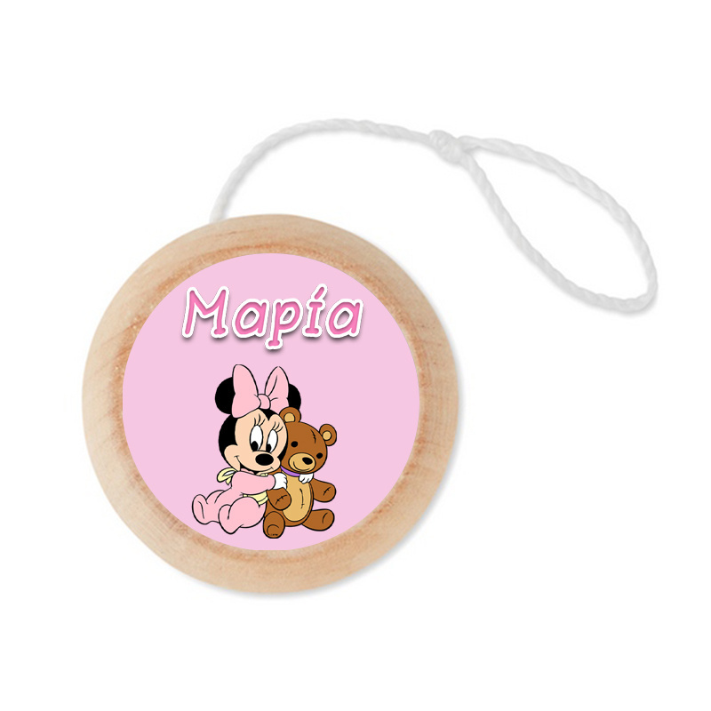 Ξύλινο Γιο – Γιο με όνομα Baby Minnie