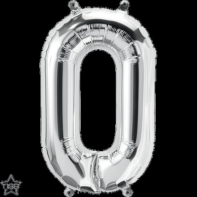 Μπαλόνι Φοιλ Μίνι Γράμμα O Ασημί 41εκ