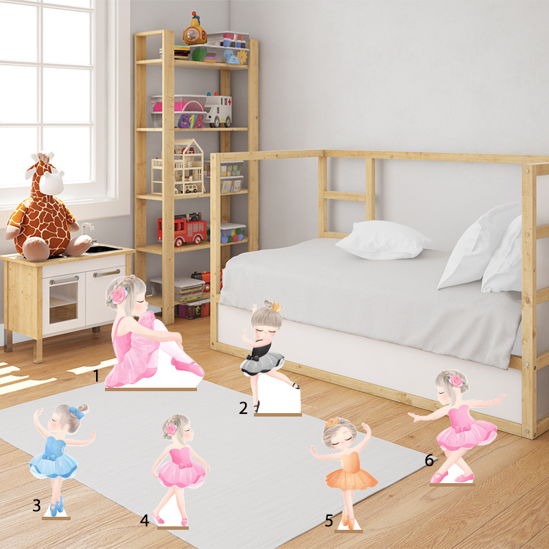 Διακοσμητική φιγούρα Μπαλαρίνα 50cm Ξύλινη με βάση/1 τμχ