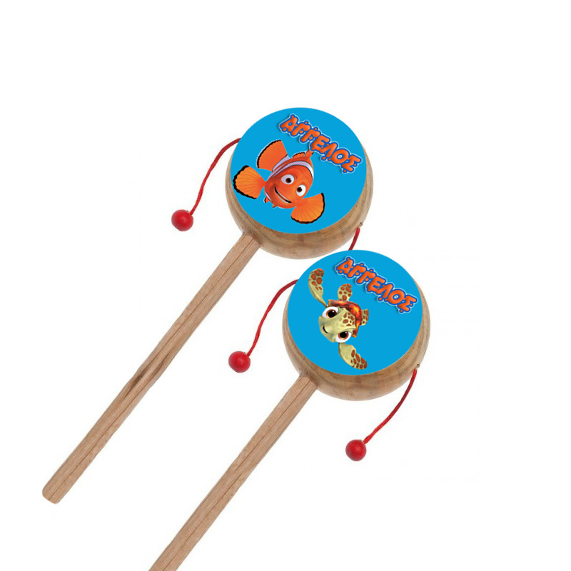 Ξύλινο Τυμπανάκι με όνομα Nemo