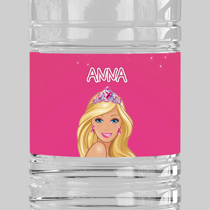 Ετικέτες νερού με όνομα Barbie / 8 τμχ