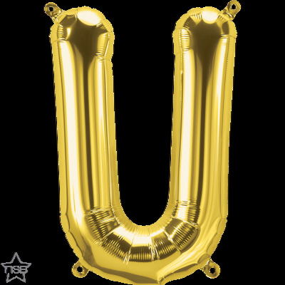 Μπαλόνι Φοιλ Μίνι Γράμμα U Χρυσό