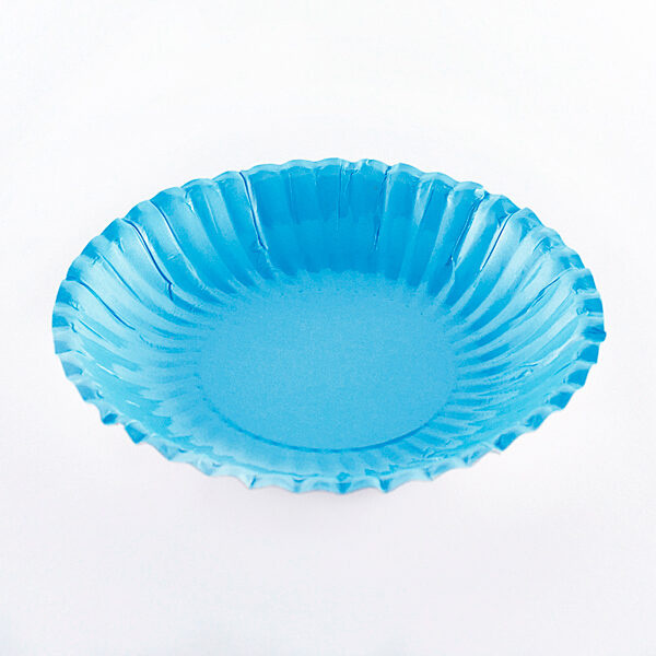 Πιάτα χάρτινα 16εκ Μπωλ Τιρκουάζ / 10 τεμ