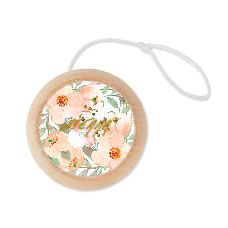 Ξύλινο Γιο – Γιο με όνομα Boho Birthday