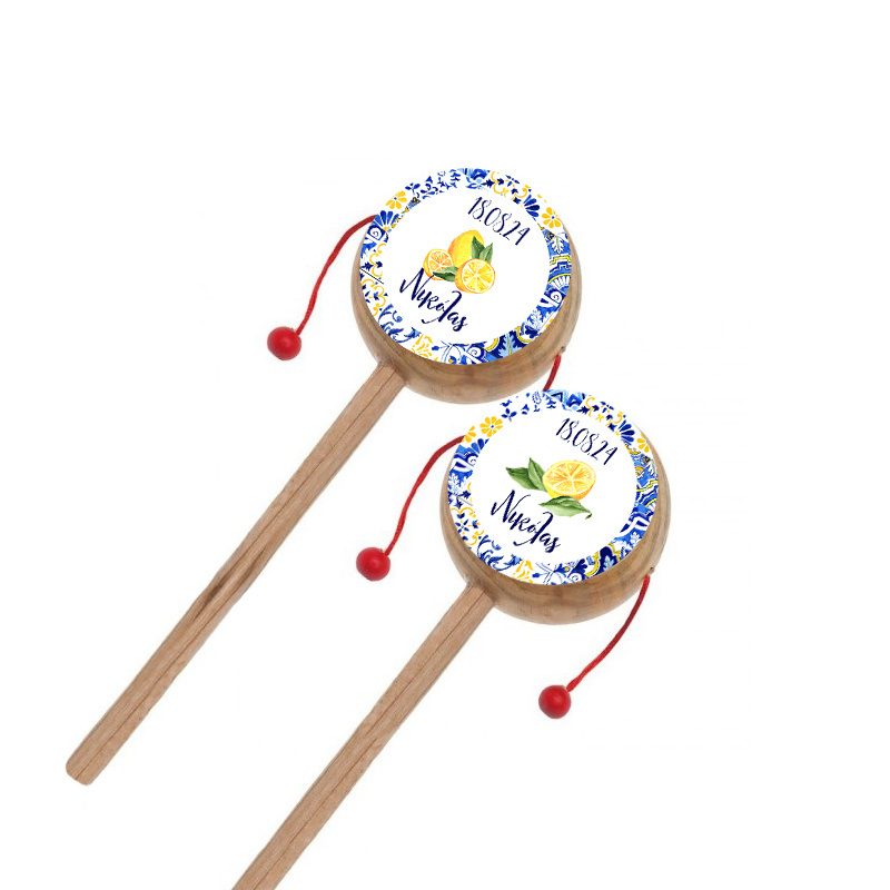 Ξύλινο Τυμπανάκι με όνομα Λεμόνι