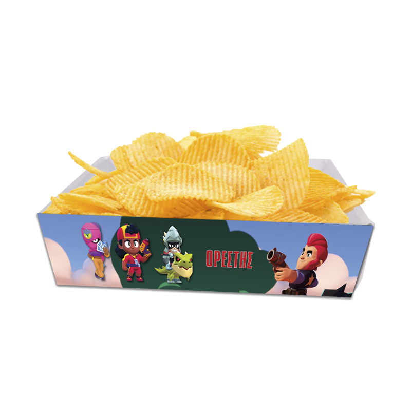 Κουτάκια για πατατάκια Brawl Stars με όνομα 8τμχ/ 15cmx10cmx4cm