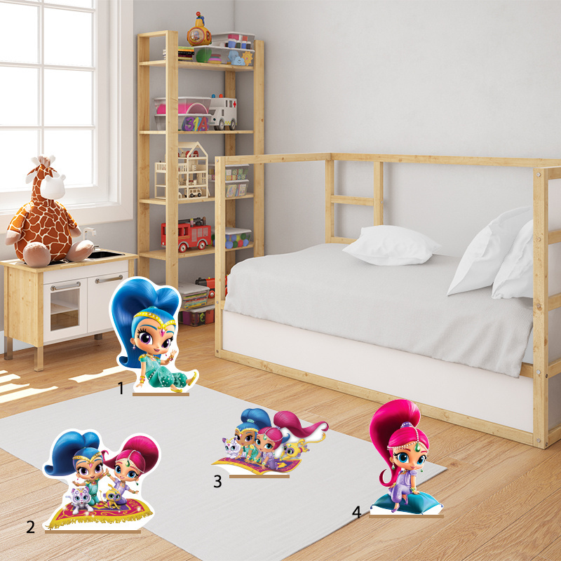 Διακοσμητική φιγούρα Shimmer & Shine 50cm Ξύλινη με βάση/1 τμχ