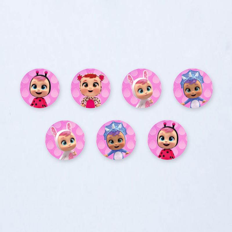 Ξύλινες Κονκάρδες Κλαψουλίνια / 8τμχ