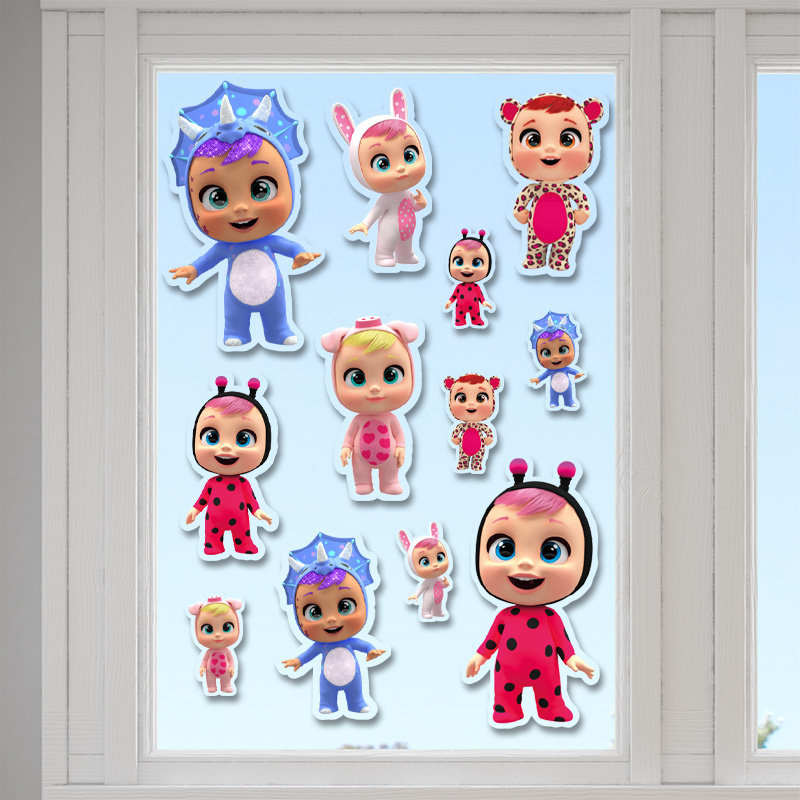 Αυτοκόλλητα τζαμιού Κλαψουλίνια /10 τμχ