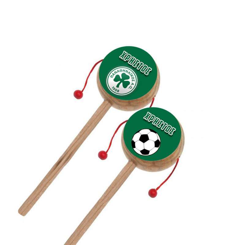 Ξύλινο Τυμπανάκι με όνομα Παναθηναϊκός