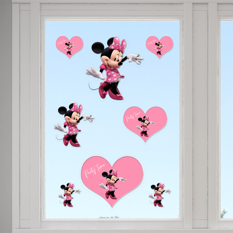 Αυτοκόλλητα τζαμιού Minnie /10 τμχ