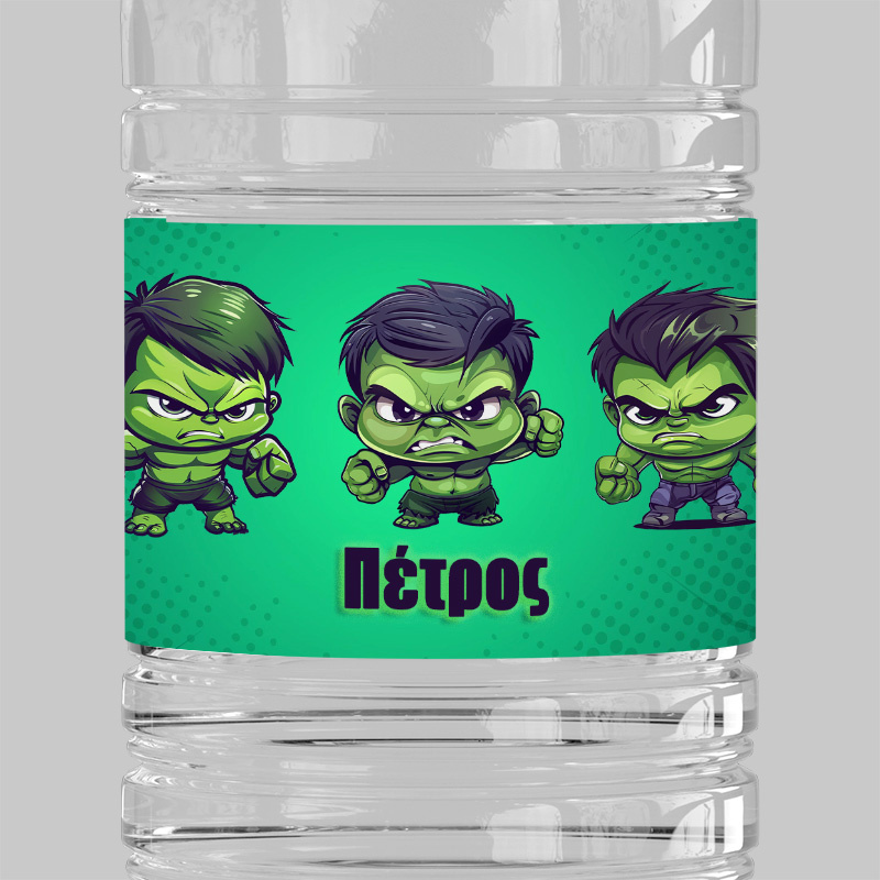 Ετικέτες νερού με όνομα Baby Hulk / 8 τμχ