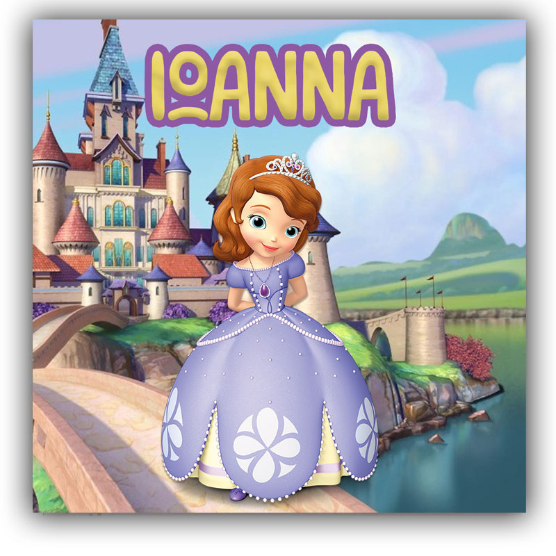 Σουβέρ χάρτινο Πριγκίπισσα Σοφία / 8τμχ (9*9cm)