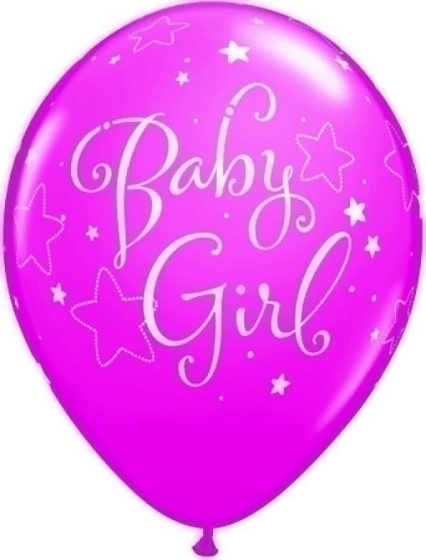 Μπαλόνια 11 Baby Girl Stars /25 τεμ