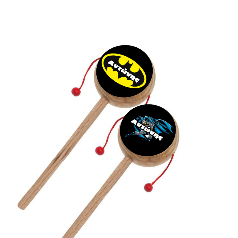 Ξύλινο Τυμπανάκι με όνομα Batman