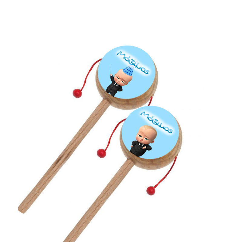 Ξύλινο Τυμπανάκι με όνομα Baby Boss