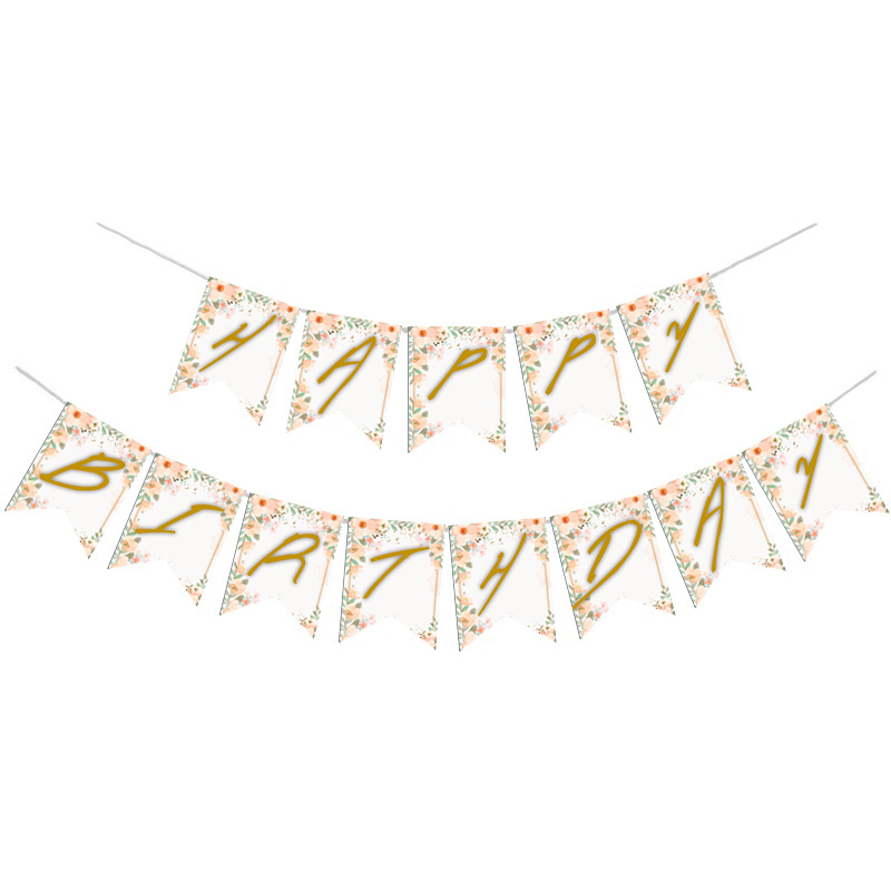 Γιρλάντα Γράμματα Boho Birthday Happy Birthday