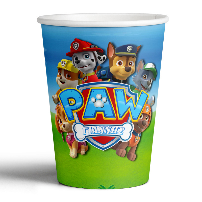 Ποτηράκια χάρτινα με όνομα Paw Patrol/8τμχ