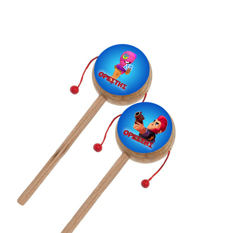Ξύλινο Τυμπανάκι με όνομα Brawl Stars