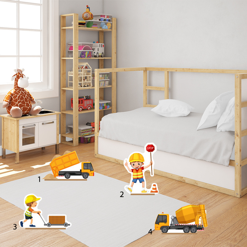 Διακοσμητική φιγούρα Φορτηγά 50cm Ξύλινη με βάση/1 τμχ