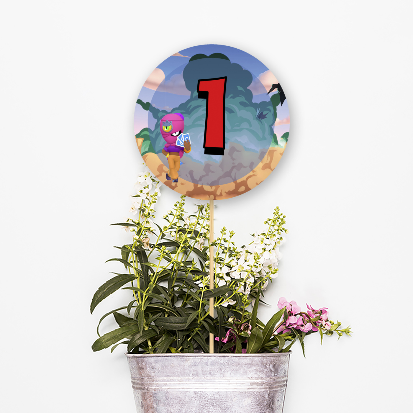 Αρίθμηση τραπεζιού Brawl Stars κύκλος 13cm