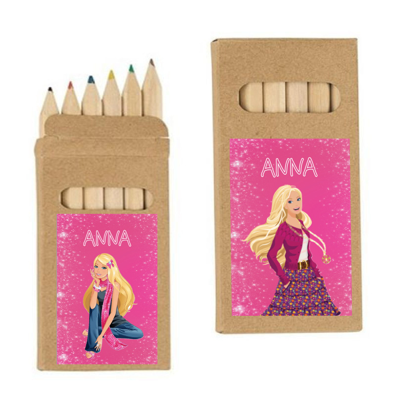 Ξυλομπογιές Barbie με όνομα