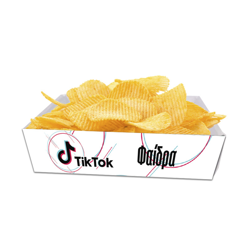 Κουτάκια για πατατάκια TikTok με όνομα 8τμχ/ 15cmx10cmx4cm